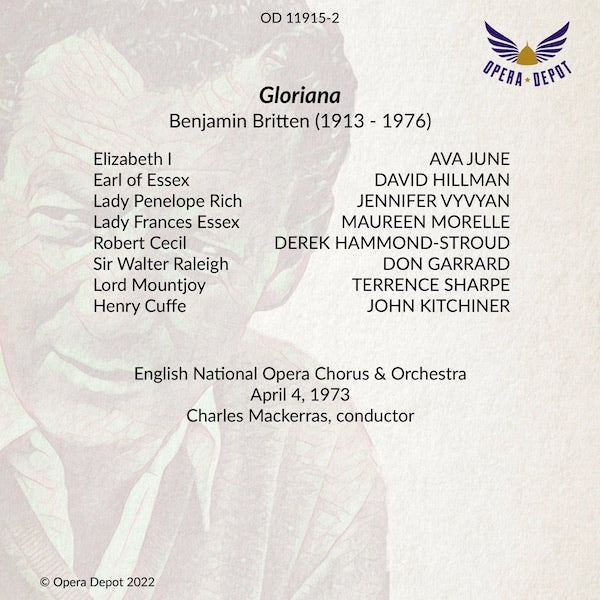Britten: Gloriana - June, Hillman, Hammond-Stroud, Garrard, Vyvyan; Mackerras. London, 1973