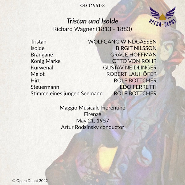 Wagner: Tristan und Isolde - Nilsson, Windgassen, Hoffman, Neidlinger, von Rohr; Rodzinsky. Firenze, 1957