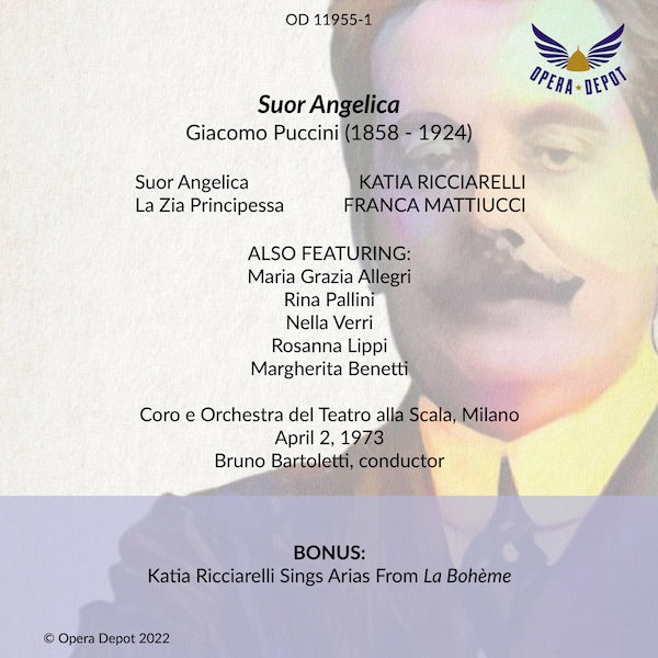 Puccini: Suor Angelica - Ricciarelli, Mattiucci; Bartoletti. Milano, 1973. BONUS: Ricciarelli sings excerpts from La Bohème
