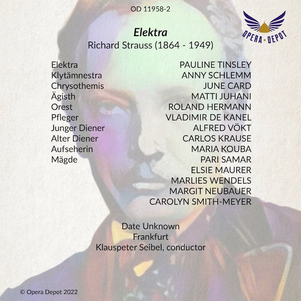 Strauss: Elektra - Tinsley, Schlemm, Card; Seibel. Frankfurt