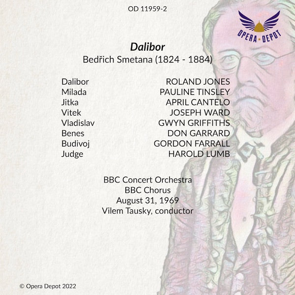 Smetana: Dalibor (In English) - Tinsley, R. Jones, Cantelo, J. Ward, Garrard; Tausky. London, 1969