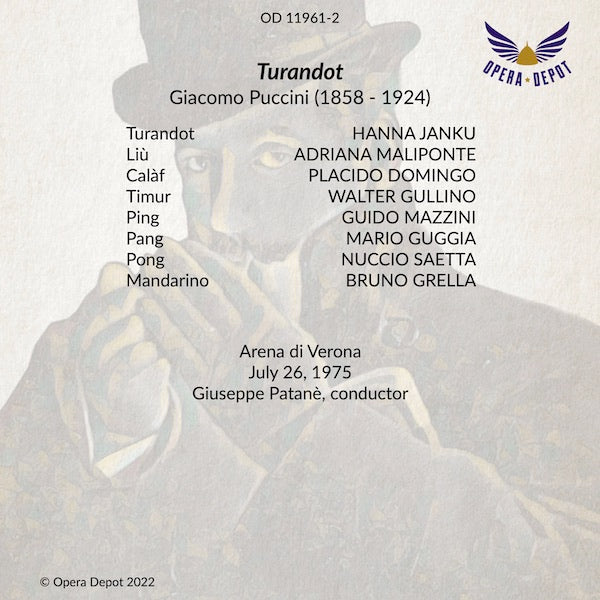 Puccini: Turandot - Janku, Domingo, Maliponte; Patanè. Verona, 1975