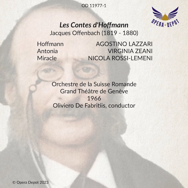 Offenbach: Les Contes d'Hoffmann (Antonia Act) - Lazzari, Zeani, Rossi-Lemeni; De Fabritiis. Genève, 1966