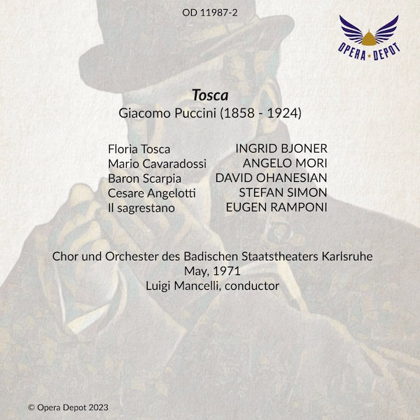Puccini: Tosca - Bjoner, Mori, Ohanesian; Mancelli. Karlsruhe, 1971
