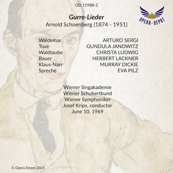 Schoenberg: Gurre-Lieder - Janowitz, Ludwig, Sergi, Dickie; Krips. Wien, 1969