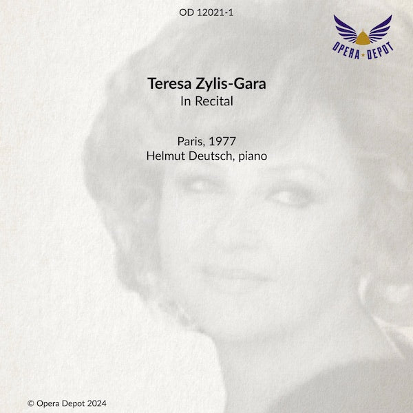 Recital: Teresa Zylis-Gara - Works by Brahms, Dvořák, R. Strauss, Chopin, Rachmaninov. Paris, 1977