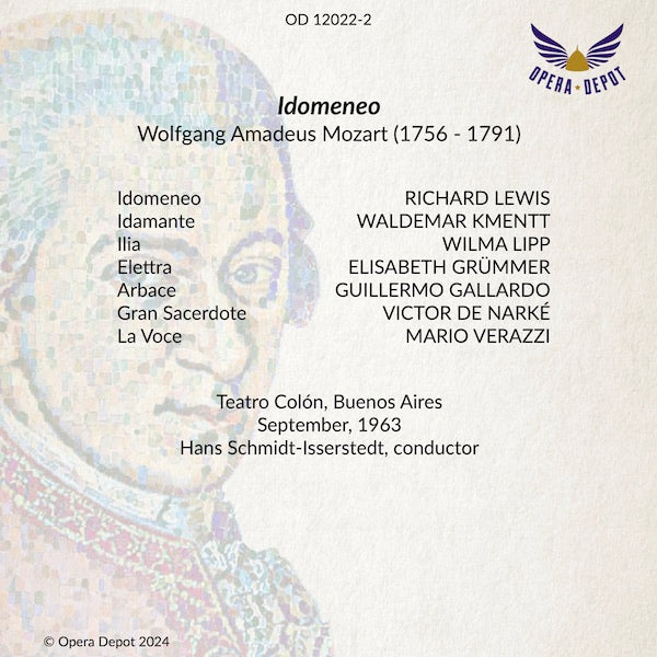 Mozart: Idomeneo - R. Lewis, Kmentt, Lipp, Grümmer; Schmidt-Isserstedt. Buenos Aires, 1963