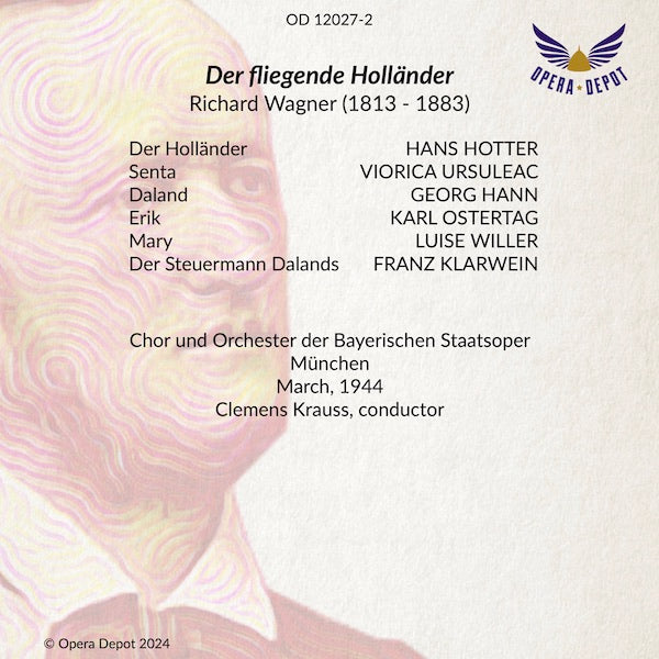 Wagner: Der fliegende Holländer - Hotter, Ursuleac, Hann, Ostertag, Klarwein; C. Krauss. München, 1944
